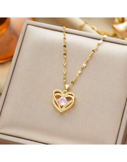 Heart Pendant with Zirconia